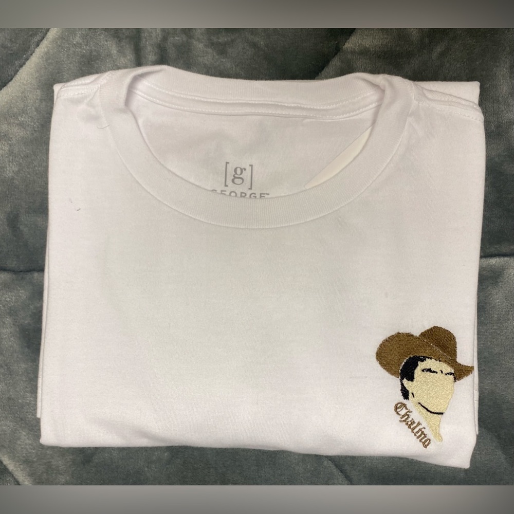 T-shirt embroidery of the famous Chalino Sanchez